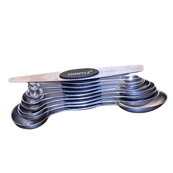 Chamtile Other - Chamtile Measuring Spoons Set 9pc Silver Excellent Magnetic Stainless Steel